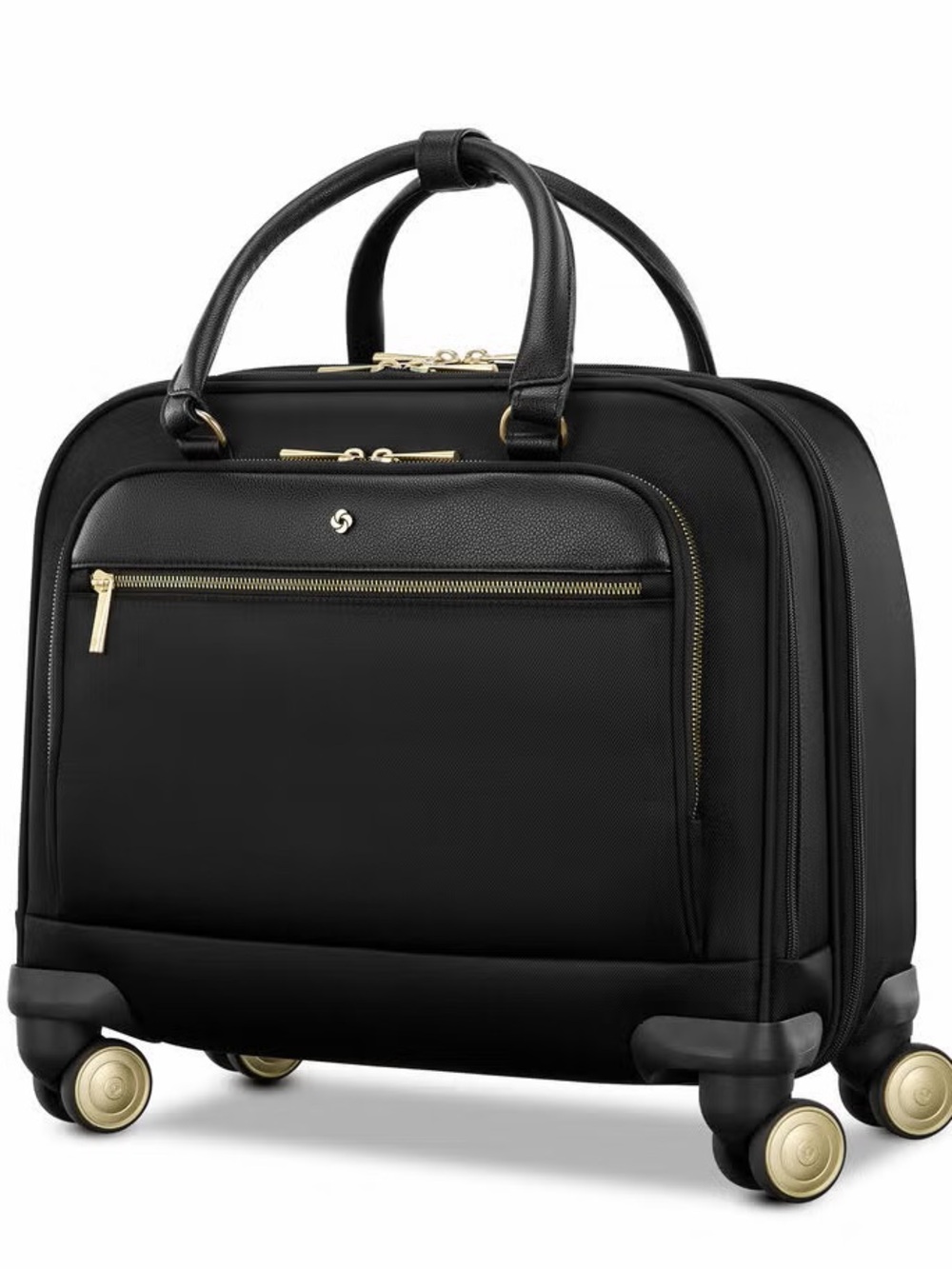 New Samsonite Mobile Solution 2 Mobile Office Black leather Spinner